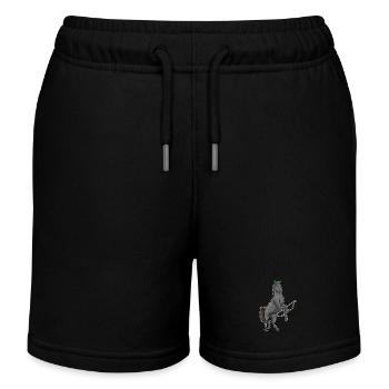 Arc d’archer de cheval - Short de jogging enfant bio Stanley/Stella - noir - Devant