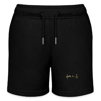 Mainz Skyline Herzschlag Fan Herz Liebe Mainzer - Kinder Organic Joggingshorts Mini Bolter von Stanley/Stella - Schwarz - Vorne