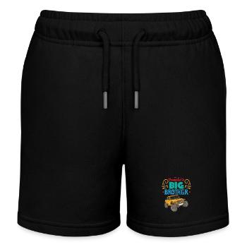 Big Brother, big brother Sticker - Kids Organic Sweat Shorts by Stanley/Stella - black - Front