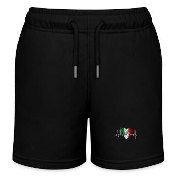 Mailand Skyline Italien Herzschlag Fan Love Milano - Kinder Organic Joggingshorts Mini Bolter von Stanley/Stella - Schwarz - Vorne