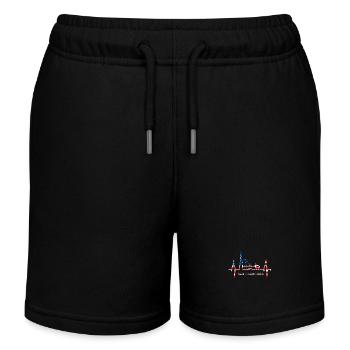 San Francisco Skyline Heartbeat Californie États-Unis - Short de jogging enfant bio Stanley/Stella - noir - Devant