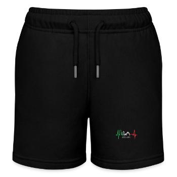Mailand Skyline Italien Herzschlag Fan Love Milano - Kinder Organic Joggingshorts Mini Bolter von Stanley/Stella - Schwarz - Vorne