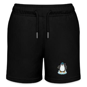 Canne à pêche Penguin Angler Canne à pêche - Short de jogging enfant bio Stanley/Stella - noir - Devant