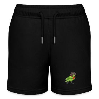 Perroquet Cowboy chapeau de Cowboy - Short de jogging enfant bio Stanley/Stella - noir - Devant