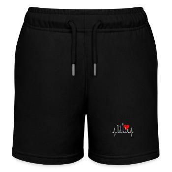 Shanghai Skyline Heartbeat Chine J’aime Shanghai - Short de jogging enfant bio Stanley/Stella - noir - Devant