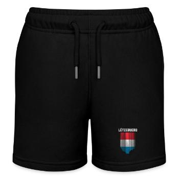 Flagge von Luxemburg - Kinder Organic Joggingshorts Mini Bolter von Stanley/Stella - Schwarz - Vorne