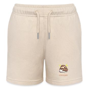 Süßes Faultier – Offizielles Schlafshirt - Kinder Organic Joggingshorts Mini Bolter von Stanley/Stella - Natur - Vorne