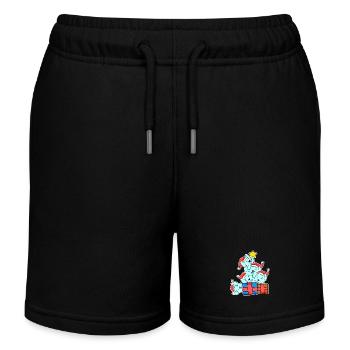 Lapin Arbre de Noël Noël - Short de jogging enfant bio Stanley/Stella - noir - Devant