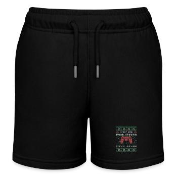 Pull Moche Noël GamerJeux Vidéo Gaming Ado Joueur - Short de jogging enfant bio Stanley/Stella - noir - Devant