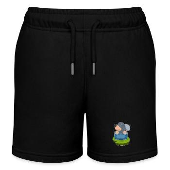 Maulwurf Dose - Kinder Organic Joggingshorts Mini Bolter von Stanley/Stella - Schwarz - Vorne