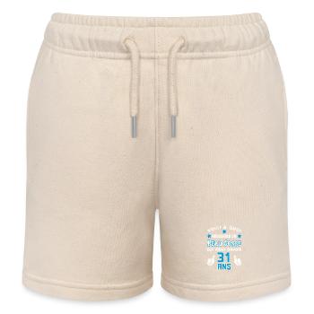 31 ans anniversaire homme cadeau drôle humour - Short de jogging enfant bio Stanley/Stella - écru doux - Devant