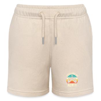 Aufsteigen zur Tante - Kinder Organic Joggingshorts Mini Bolter von Stanley/Stella - Natur - Vorne
