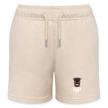Chef Spruch Anführer Hund - Kinder Organic Joggingshorts Mini Bolter von Stanley/Stella - Natur - Vorne