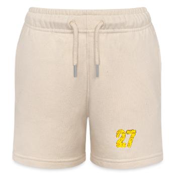 27 Jahre Lustig Käse - Kinder Organic Joggingshorts Mini Bolter von Stanley/Stella - Natur - Vorne