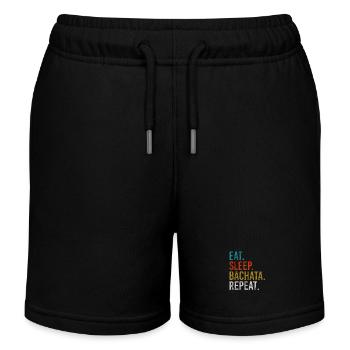 Eat Sleep Bachata Repeat Sensual Dance - Kinder Organic Joggingshorts Mini Bolter von Stanley/Stella - Schwarz - Vorne