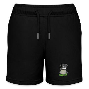 Panda Hexe Zaubertrank - Kinder Organic Joggingshorts Mini Bolter von Stanley/Stella - Schwarz - Vorne