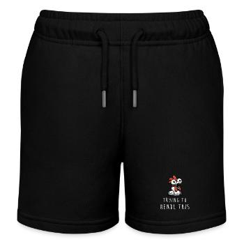 trying to hendl this huhn spruch dialekt mundart - Kinder Organic Joggingshorts Mini Bolter von Stanley/Stella - Schwarz - Vorne