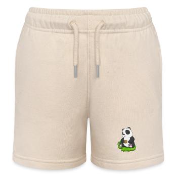 Biscuit Panda - Short de jogging enfant bio Stanley/Stella - écru doux - Devant