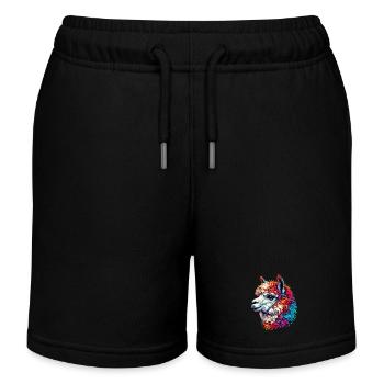 Alpaga - Short de jogging enfant bio Stanley/Stella - noir - Devant