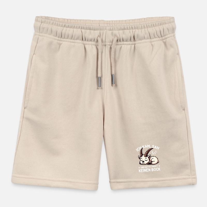 Süßer schlafender Steinbock hat null Bock Kinder Organic Joggingshorts Mini Bolter von Stanley/Stella