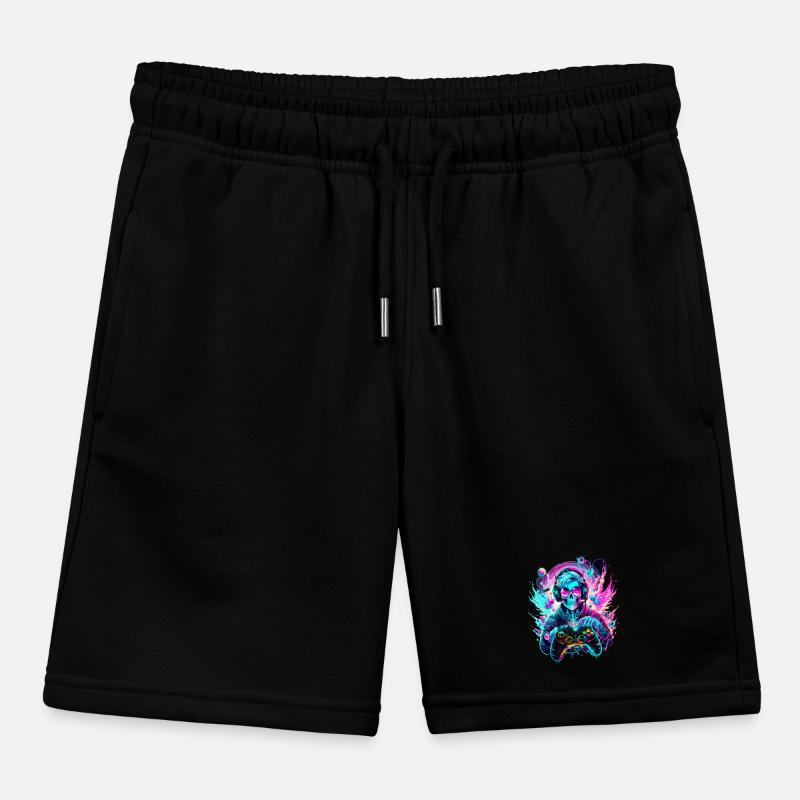 Synthwave Skull Gaming Controller Art Kinder Organic Joggingshorts Mini Bolter von Stanley/Stella
