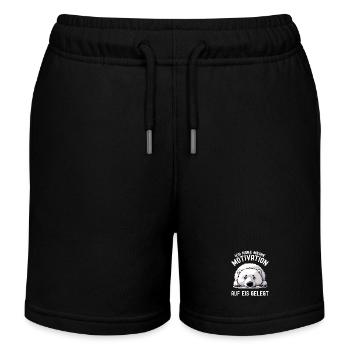 Süßer Eisbär ohne Elan kein Bock keine Motivation - Kinder Organic Joggingshorts Mini Bolter von Stanley/Stella - Schwarz - Vorne