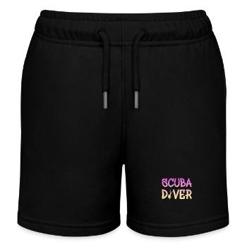 Scuba Diver, Taucher, Diving - Kinder Organic Joggingshorts Mini Bolter von Stanley/Stella - Schwarz - Vorne