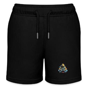 Spiel Liebhaber - Kinder Organic Joggingshorts Mini Bolter von Stanley/Stella - Schwarz - Vorne