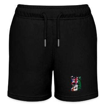Royaume-Uni Inde Drapeau et crânes - Short de jogging enfant bio Stanley/Stella - noir - Devant