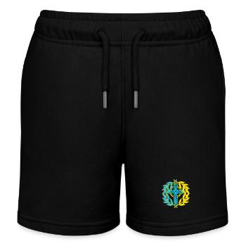 Croix Croix Crucifix - Short de jogging enfant bio Stanley/Stella - noir - Devant