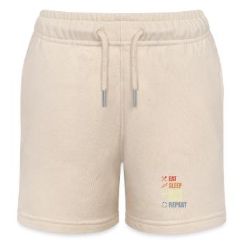 Eat Sleep Break Dance Repeat - Kinder Organic Joggingshorts Mini Bolter von Stanley/Stella - Natur - Vorne