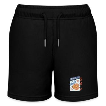 Retro Oishi Ramen - Spicy Noodles in a cup - Kinder Organic Joggingshorts Mini Bolter von Stanley/Stella - Schwarz - Vorne