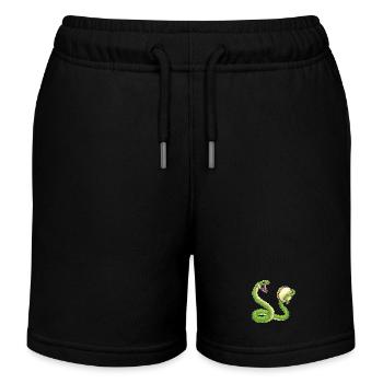 Serpent Musicien Tambourin Musique - Short de jogging enfant bio Stanley/Stella - noir - Devant