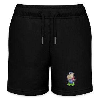 Pompe à eau Hydratation Pompe à eau Artisanat - Short de jogging enfant bio Stanley/Stella - noir - Devant