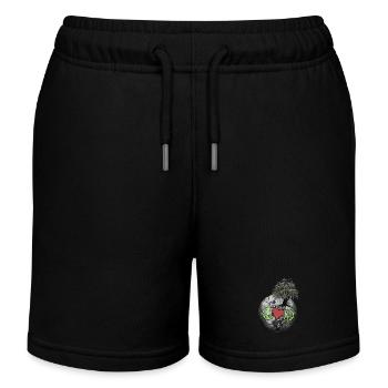 Planet Peace Herz Natur Weltfrieden Klima - Kinder Organic Joggingshorts Mini Bolter von Stanley/Stella - Schwarz - Vorne