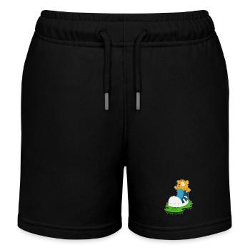 Hamster Schuh - Kinder Organic Joggingshorts Mini Bolter von Stanley/Stella - Schwarz - Vorne
