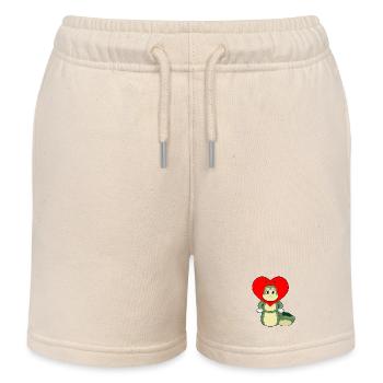 Cœur de chenille - Short de jogging enfant bio Stanley/Stella - écru doux - Devant