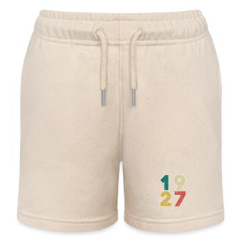 1927 - Jahrgang 1927 - Baujahr 1927 - Kinder Organic Joggingshorts Mini Bolter von Stanley/Stella - Natur - Vorne
