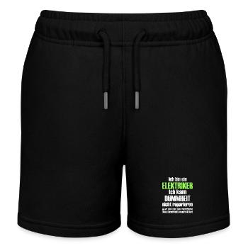 Elektriker - Kinder Organic Joggingshorts Mini Bolter von Stanley/Stella - Schwarz - Vorne