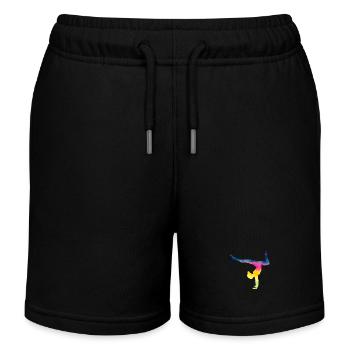 Turnerin Gymnastik Turnverein Turnen Turnsport - Kinder Organic Joggingshorts Mini Bolter von Stanley/Stella - Schwarz - Vorne