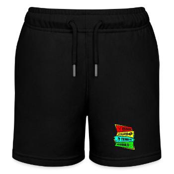 Manger dormir répéter le tennis - Short de jogging enfant bio Stanley/Stella - noir - Devant