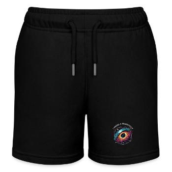 Wormhole Abbreviation Astrophysics Time Travel Spacetime - Kids Organic Sweat Shorts by Stanley/Stella - black - Front