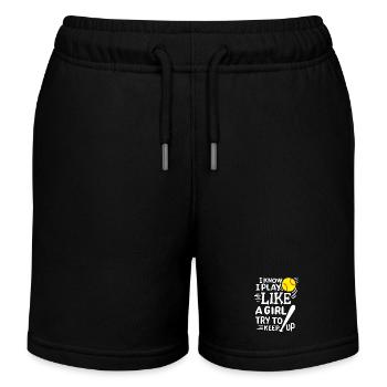Softball Softball-Spieler - Kinder Organic Joggingshorts Mini Bolter von Stanley/Stella - Schwarz - Vorne