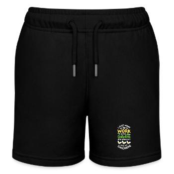 Garten Gartenarbeit - Kinder Organic Joggingshorts Mini Bolter von Stanley/Stella - Schwarz - Vorne