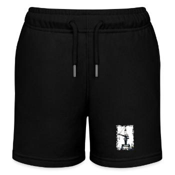 Rostock Port Liebherrr Kran - Kinder Organic Joggingshorts Mini Bolter von Stanley/Stella - Schwarz - Vorne