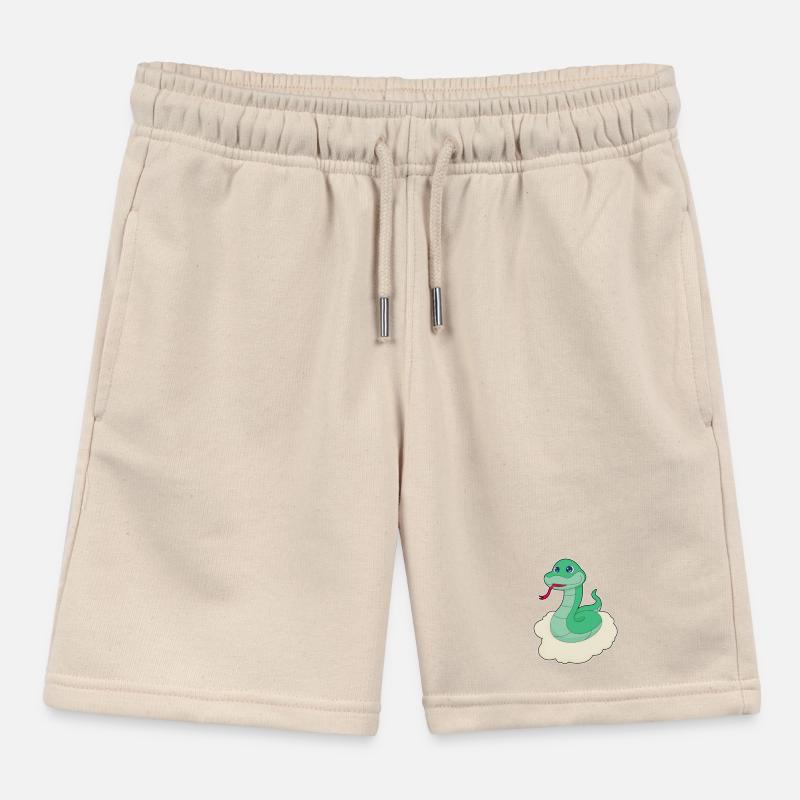 Snake Clouds Kids Organic Sweat Shorts by Stanley/Stella