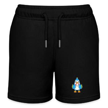 Ver perroquet - Short de jogging enfant bio Stanley/Stella - noir - Devant
