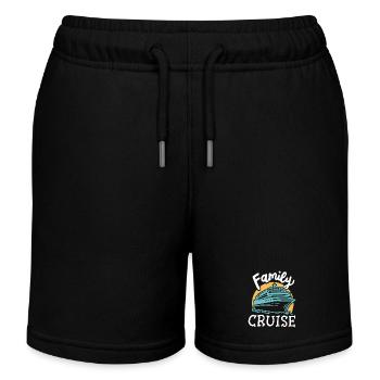 Familien Kreuzfahrt - Kinder Organic Joggingshorts Mini Bolter von Stanley/Stella - Schwarz - Vorne