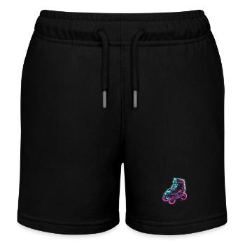 Rollschuhe Steampunk - Kinder Organic Joggingshorts Mini Bolter von Stanley/Stella - Schwarz - Vorne