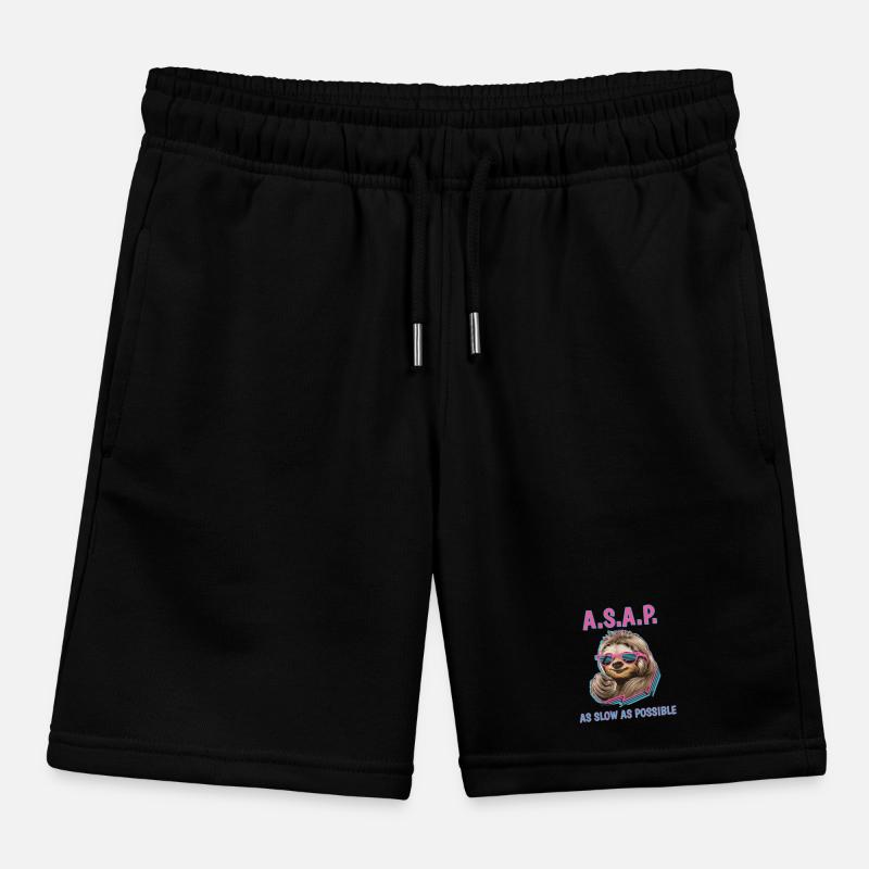 Chill Sloth A.S.A.P. Aussi lent que possible Drôle Short de jogging enfant bio Stanley/Stella
